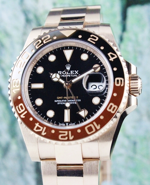 (image for) ROLEX 18K ROSE GOLD GMT MASTER II PERPETUAL DATE / 126715CHNR